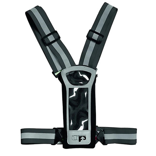 ULTIMATE PERFORMANCE STILE REFLECTIVE RUN VEST / PHONE CARRIER WITH LED LIGHTS - Jog Shop