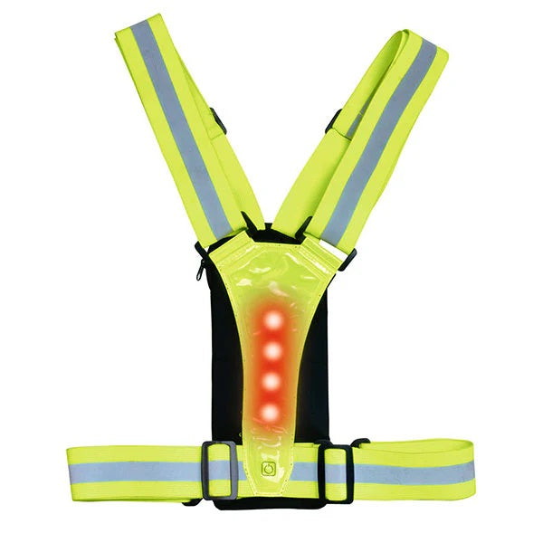 ULTIMATE PERFORMANCE STILE REFLECTIVE RUN VEST / PHONE CARRIER WITH LED LIGHTS - Jog Shop